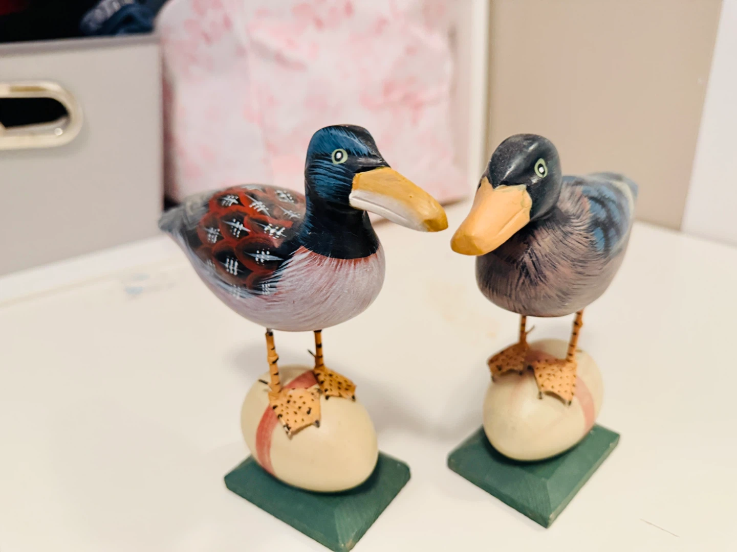 Pair of Decorative Duck Figurines - photo 2