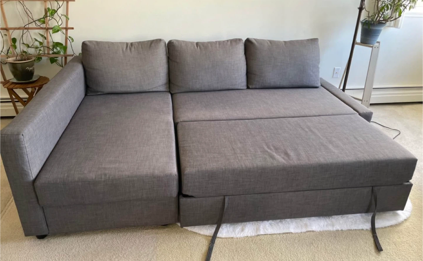 Grey Sleeper Sectional Sofa with Storage - photo 2