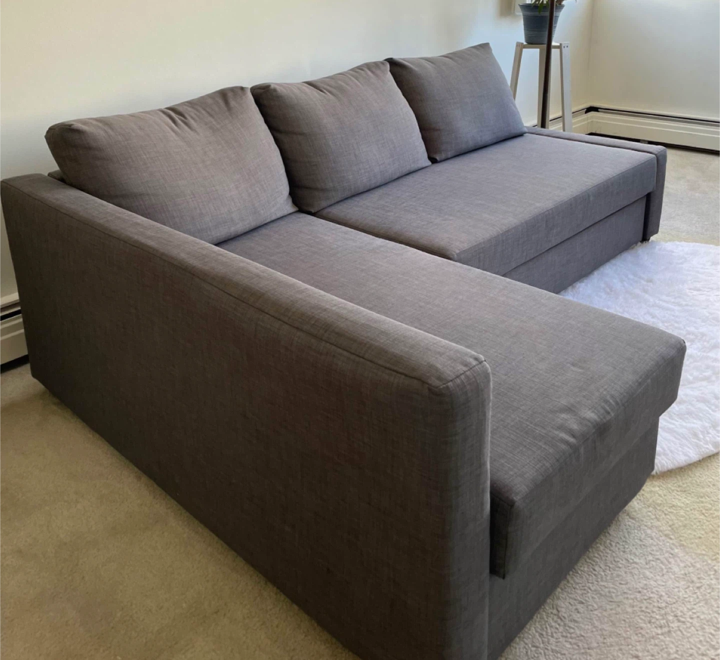 Grey Sleeper Sectional Sofa with Storage - photo 3