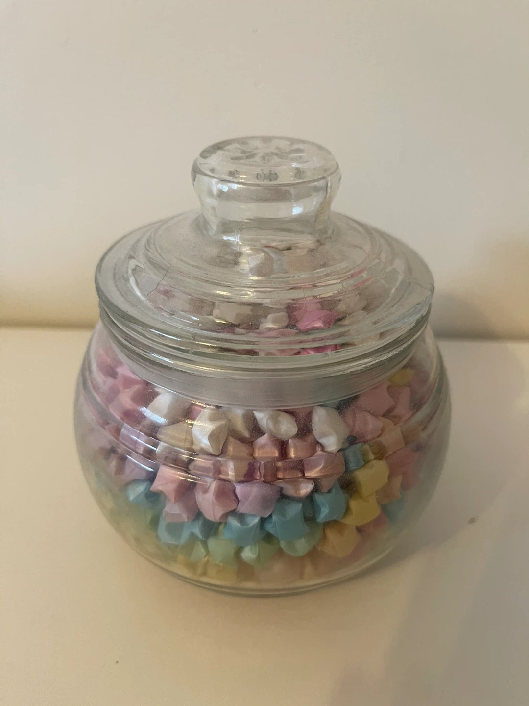 Jar of Origami Paper Stars