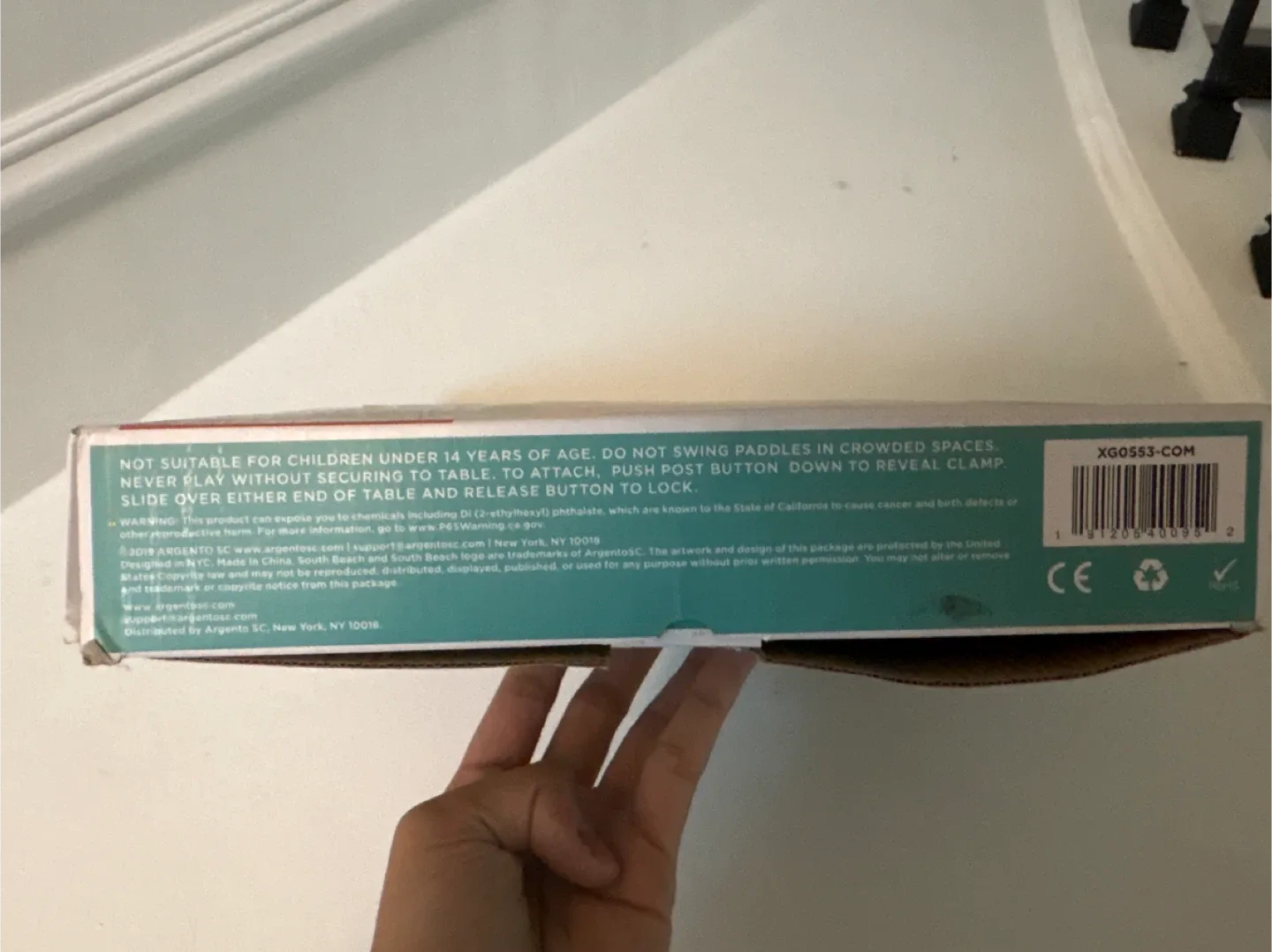 South Beach Table Tennis Set - Retractable Net w/ Clamps image indicator(3)