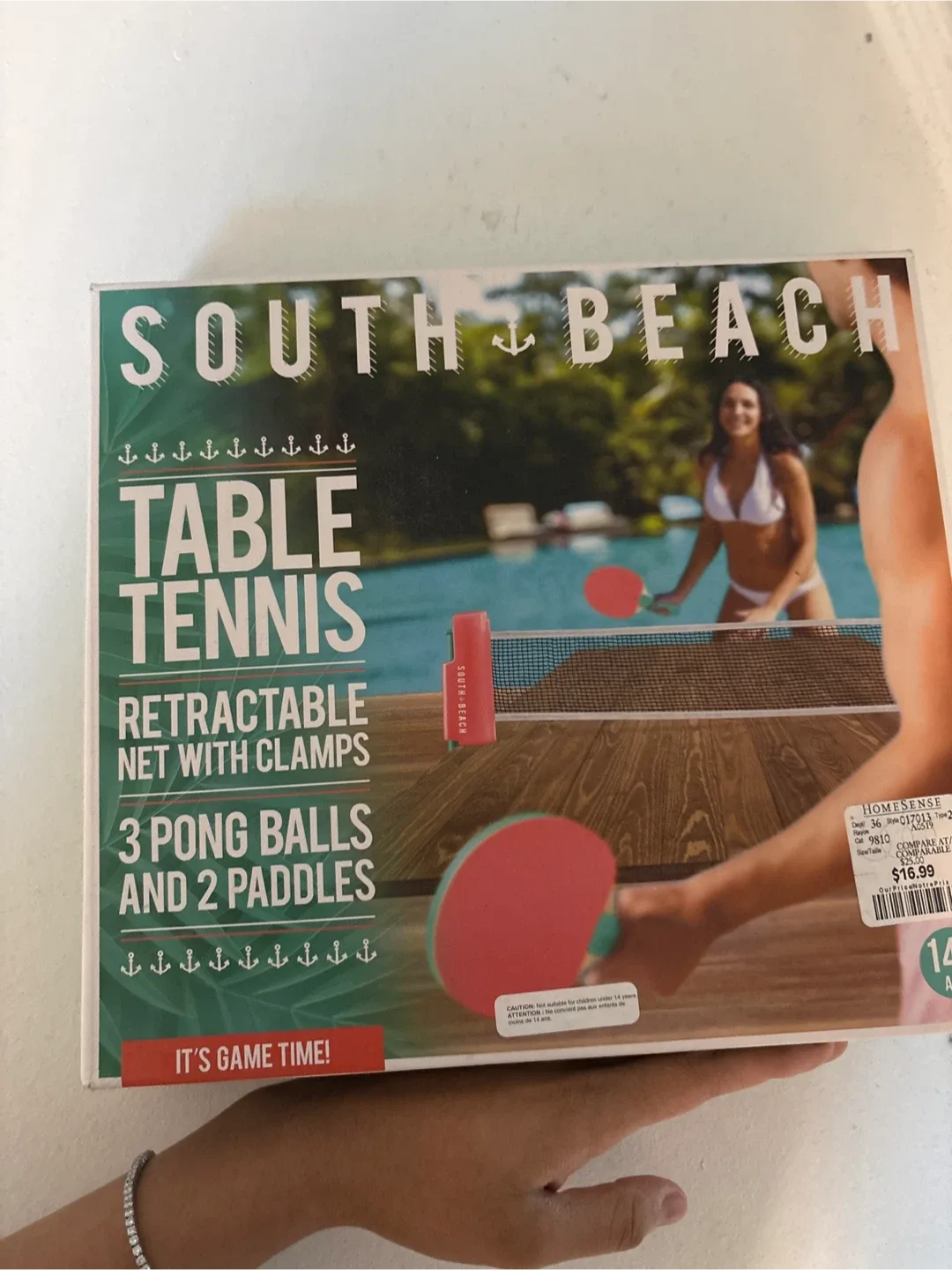 South Beach Table Tennis Set - Retractable Net w/ Clamps image indicator(2)
