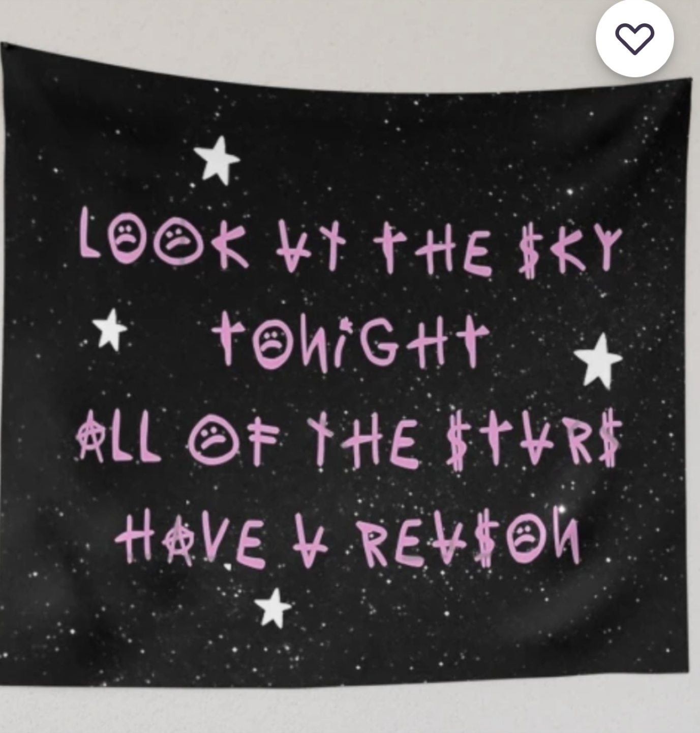 Lil Peep "Look at the Sky Tonight" Wall tapestry/ wall decor. - photo 3