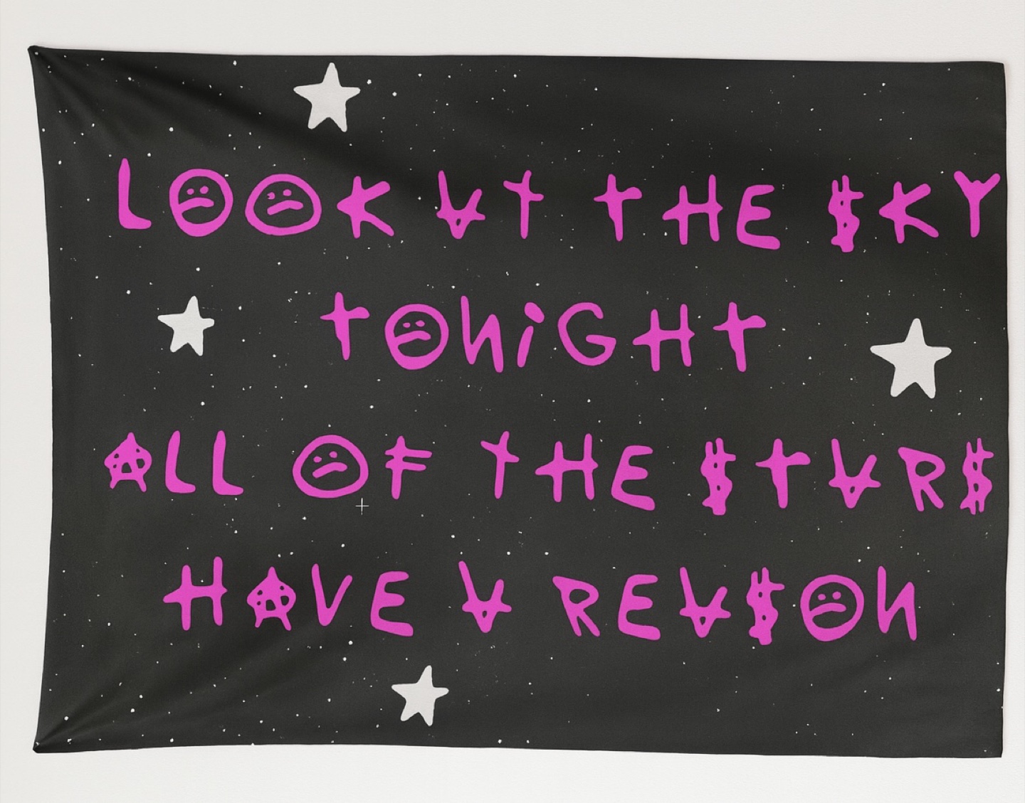 Lil Peep "Look at the Sky Tonight" Wall tapestry/ wall decor. - photo 2
