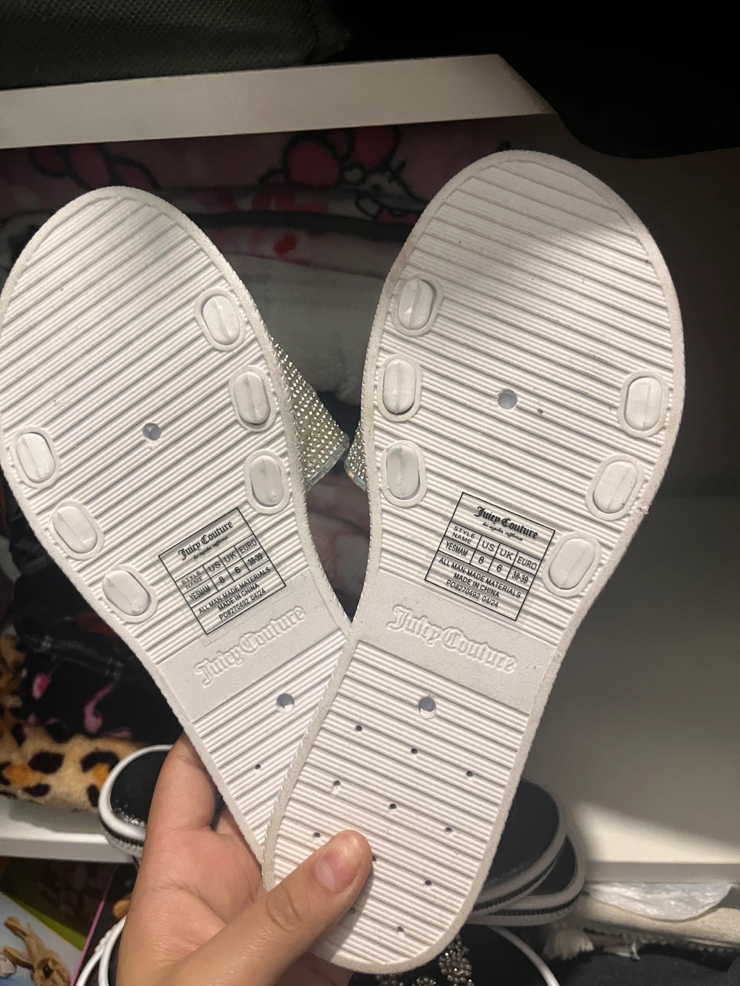 Juicy Couture Embellished Slides - Size 6 - photo 3