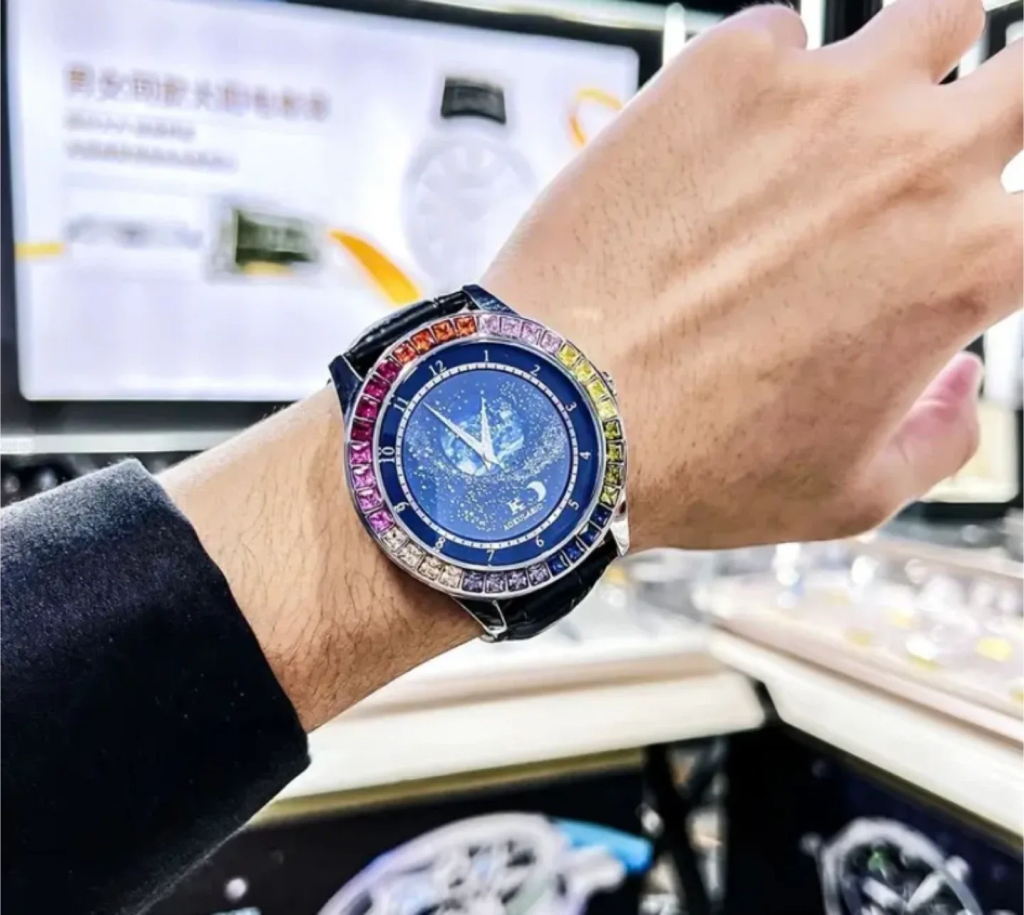 Watch with Rainbow Gemstones image indicator(3)