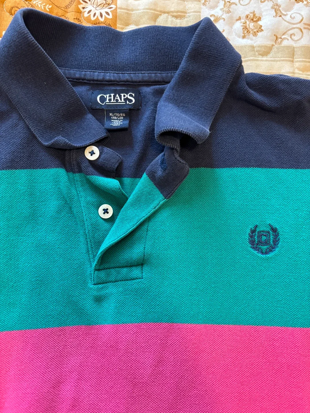 Chaps Striped Polo Shirt - XL image indicator(2)