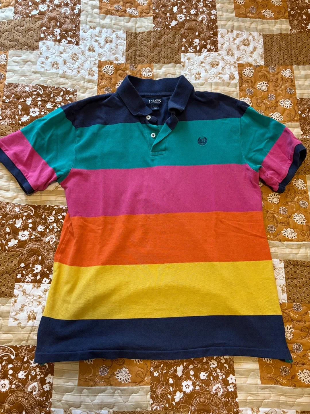 Chaps Striped Polo Shirt - XL thumbnail