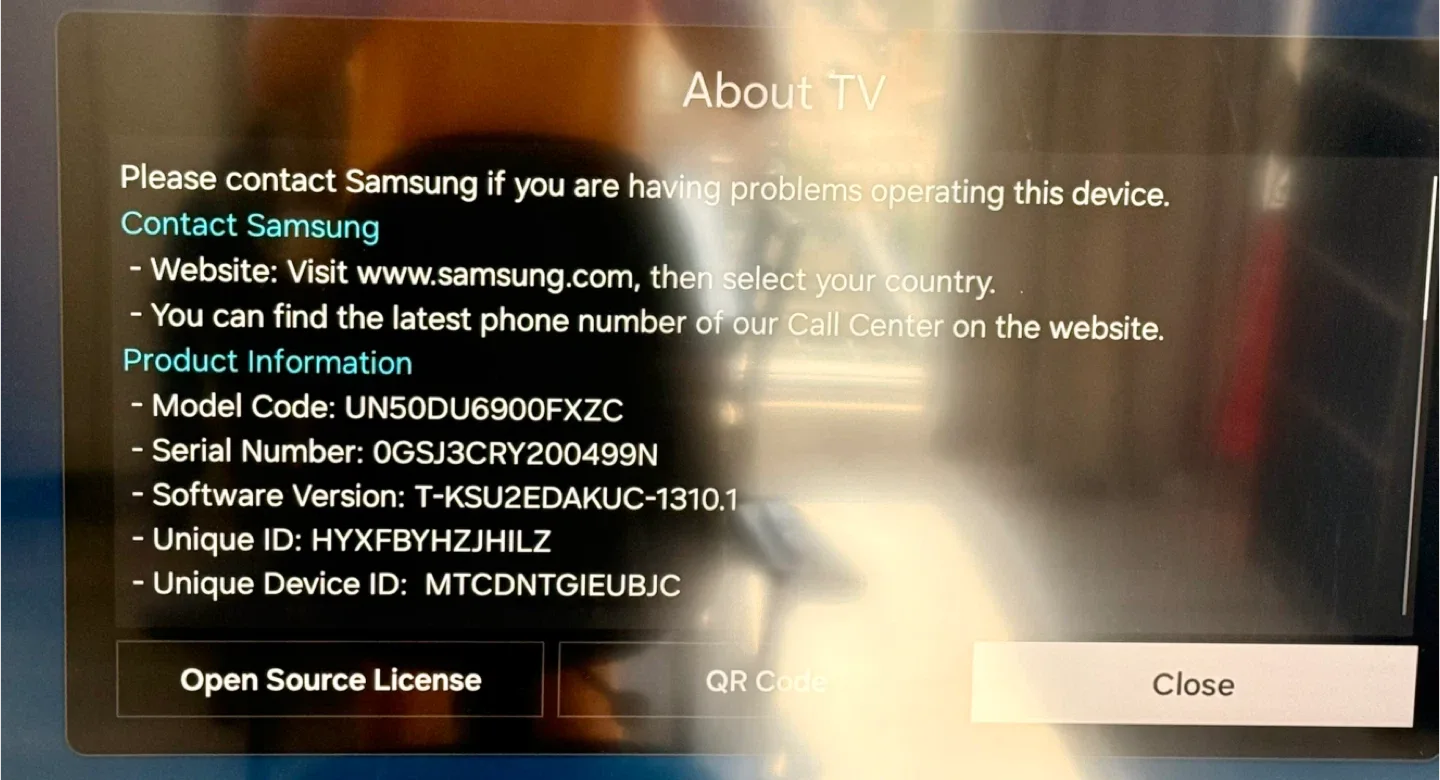 Samsung 50” Crystal UHD DU6900 4K Smart TV image indicator(5)