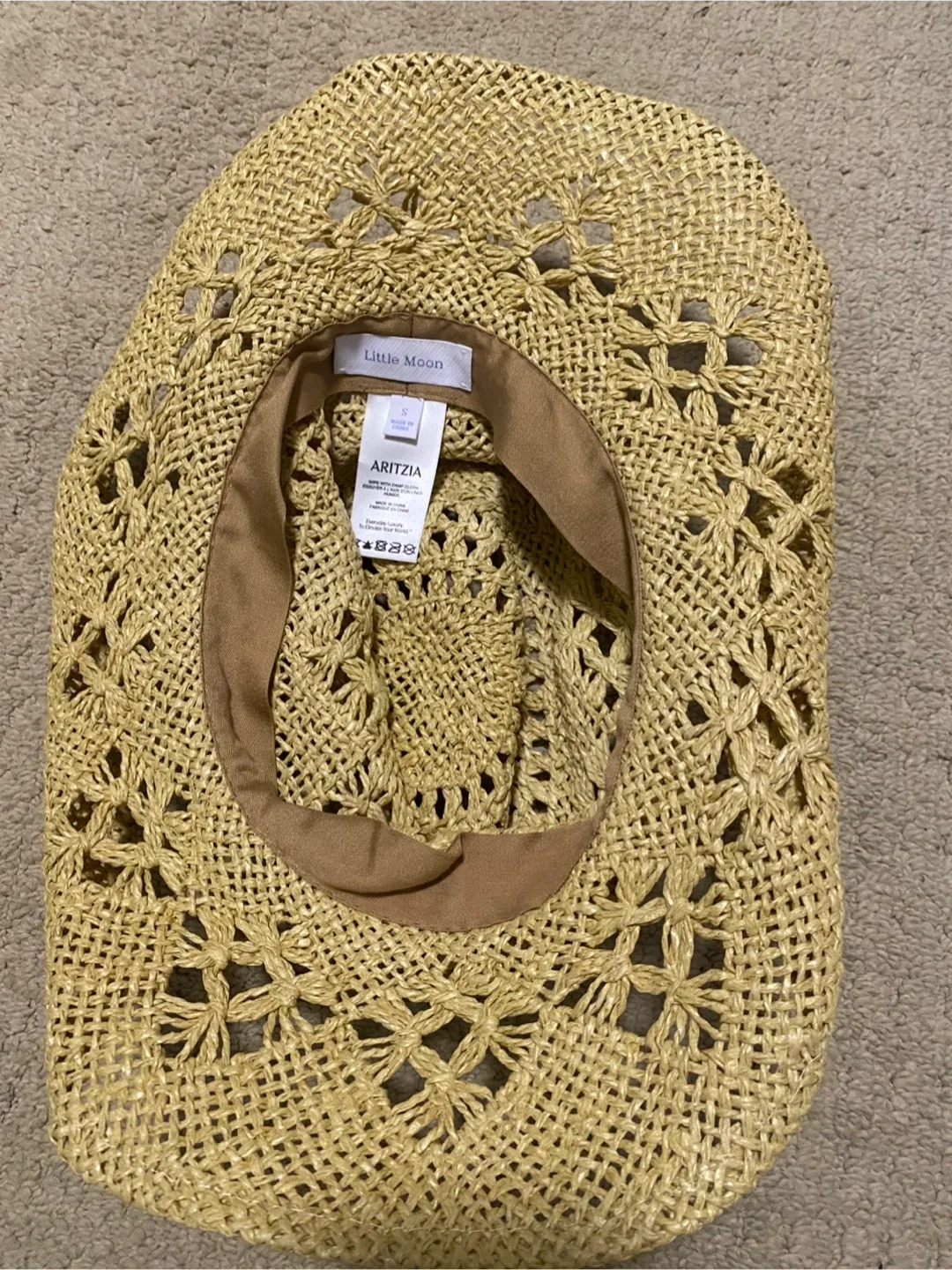 Aritzia Little Moon straw Hat - Size S image indicator(5)