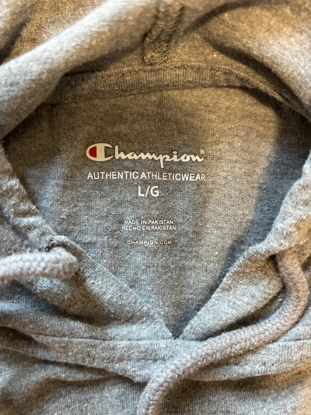 Champion Gray Hoodie - Size Large image indicator(2)