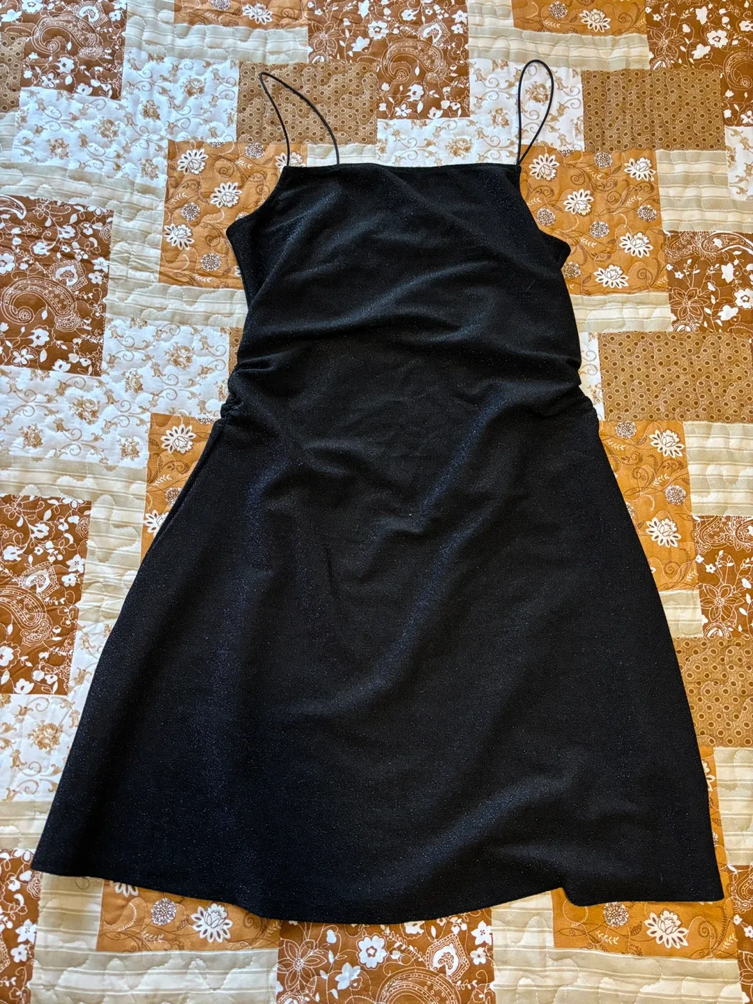 H&M Sparkly Black Dress - Size L thumbnail
