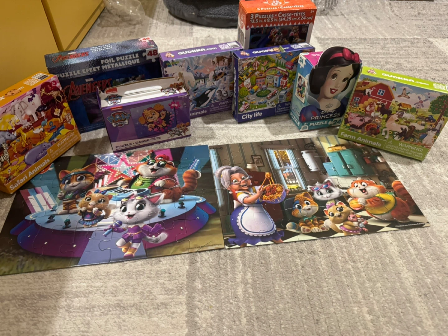Assorted Kids Puzzles - Paw Patrol, Disney, Quokka