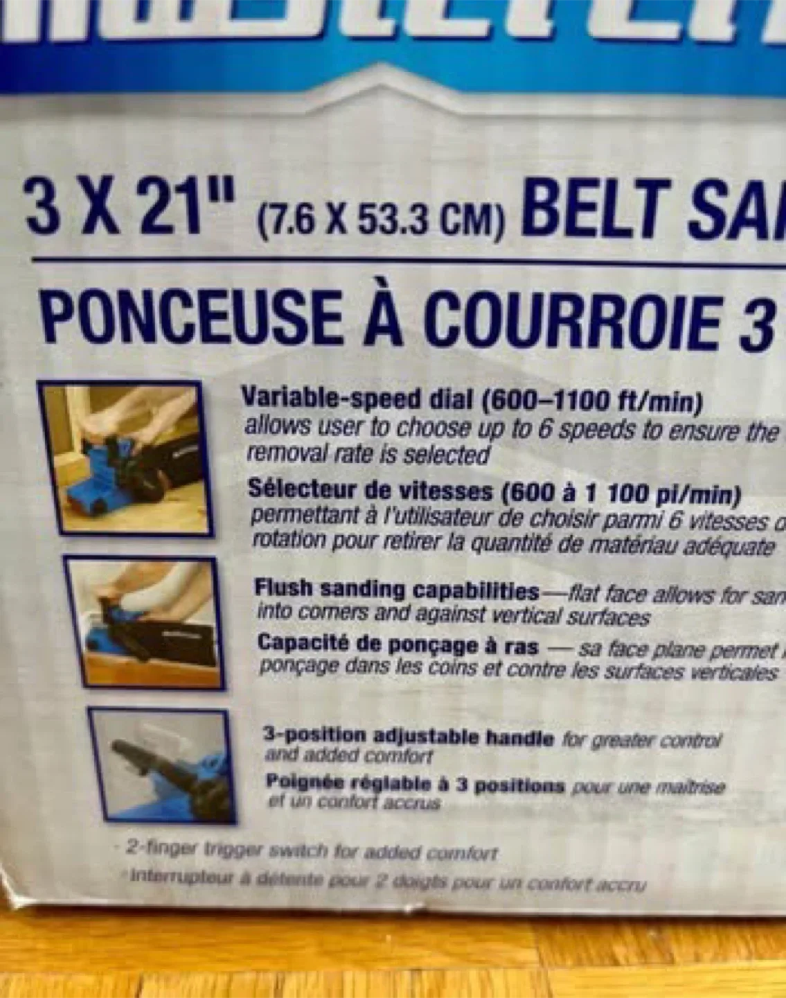 Mastercraft 3 x 21" Belt Sander image indicator(3)