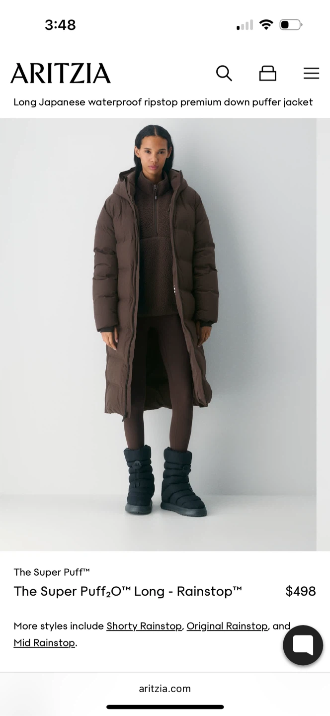 Aritzia The Super Puff2O Long Rainstop Puffer Jacket - photo 3