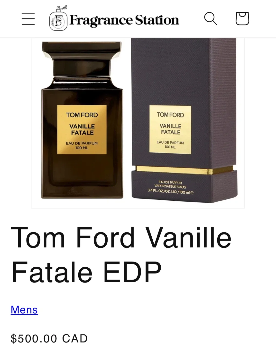 Tom Ford Vanille Fatale 100ml - New image indicator(7)