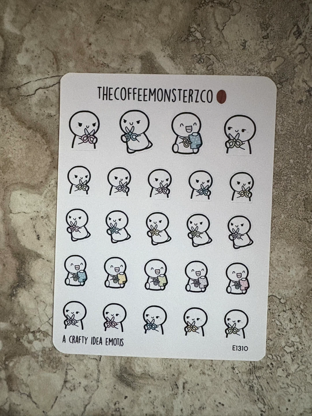 The Coffee Monsterz Co Stickers (TCMC) - A Crafty Ideas Emotis - photo 2