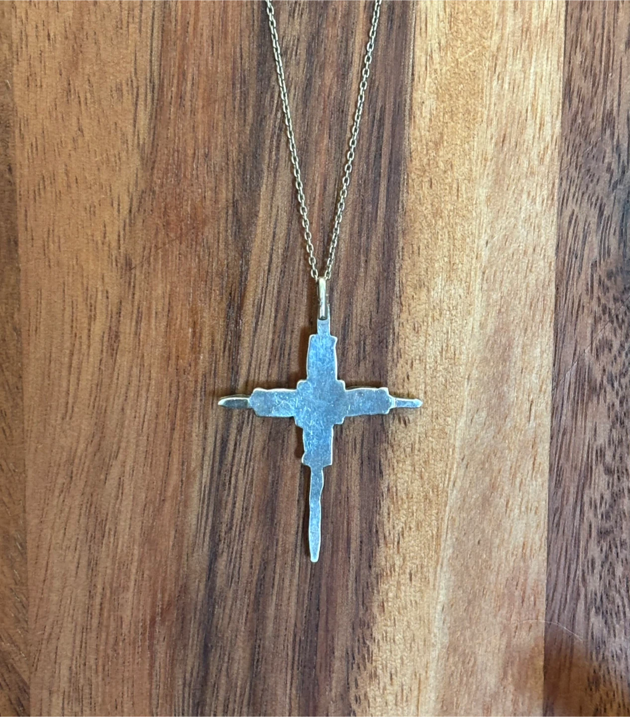 Vintage handmade Zuni Pueblo Turquoise Cross - photo 2