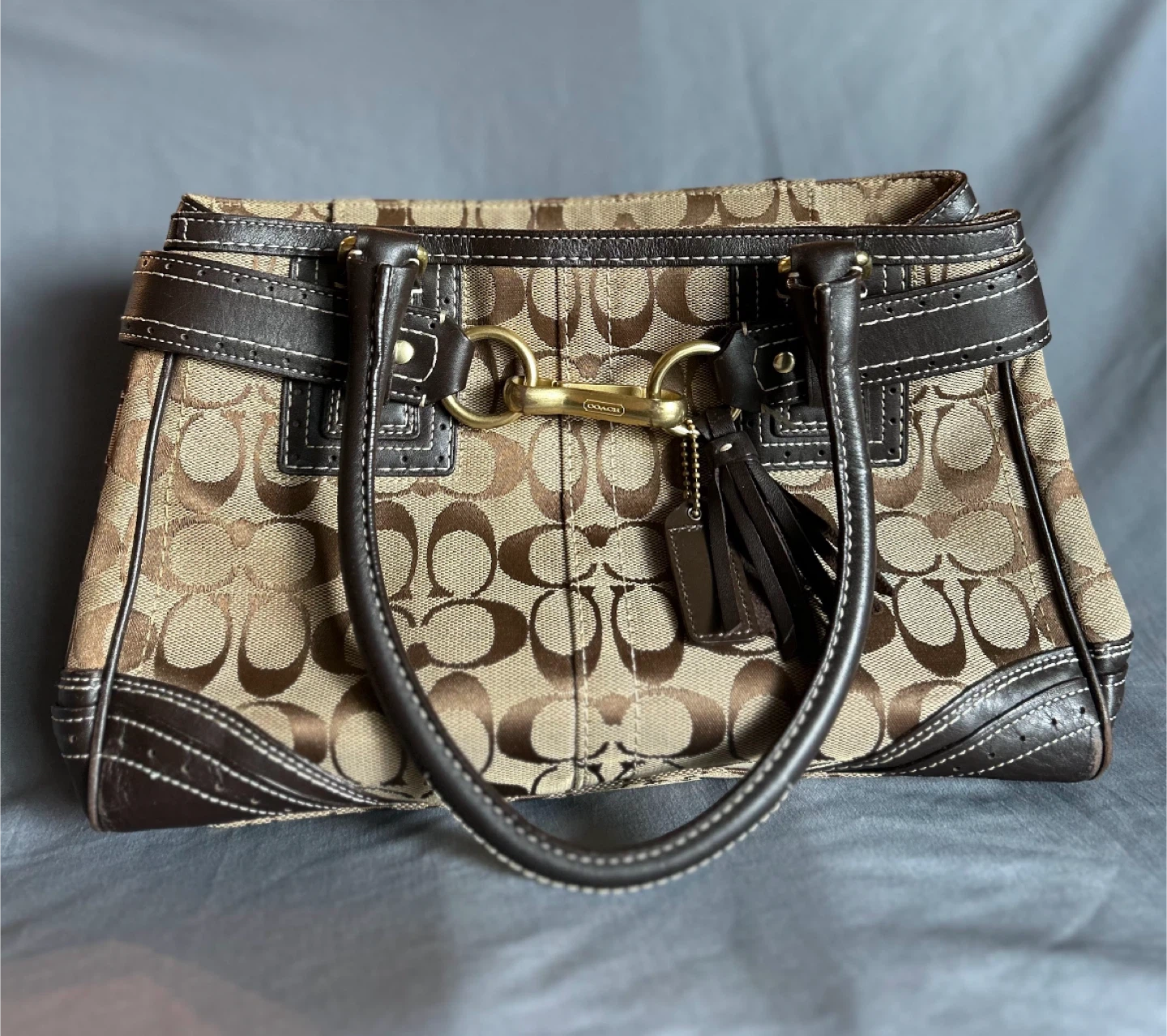 Coach Signature Brown Satchel - photo 2