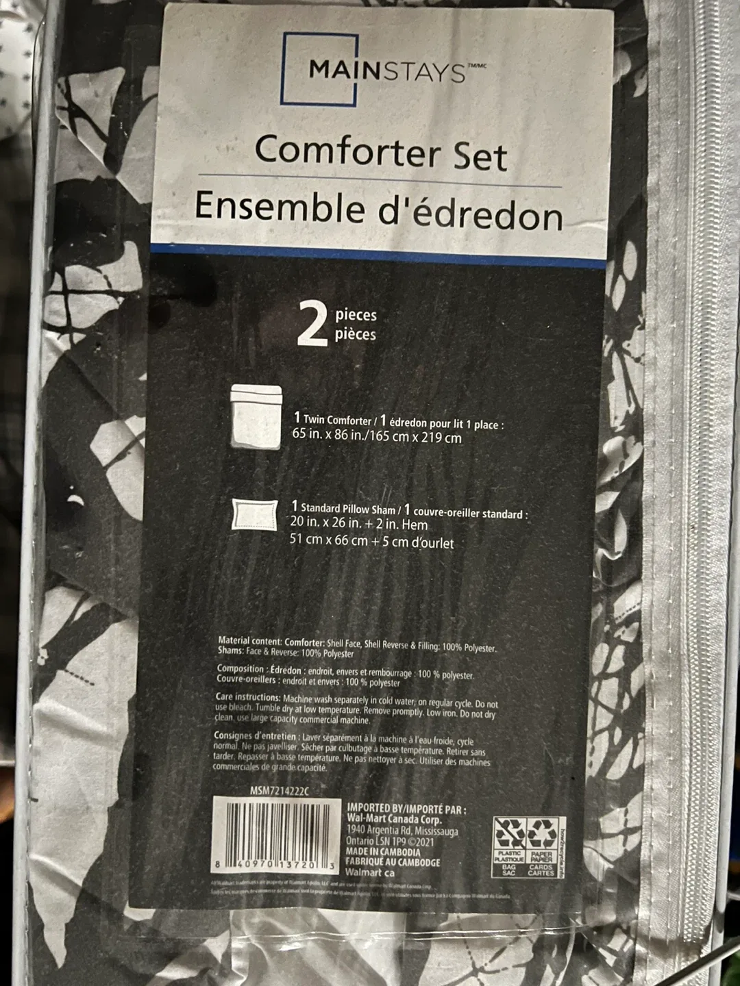 Mainstays Comforter Set - Twin BNIB image indicator(3)