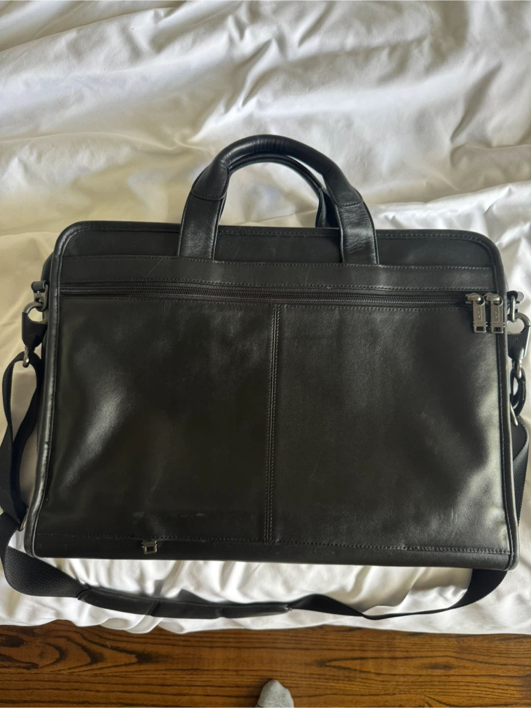 Tumi Black Leather Laptop Bag - photo 2
