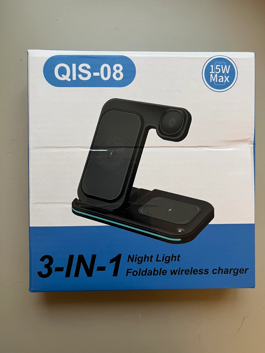 QIS-08 3-in-1 Foldable Wireless Charger
