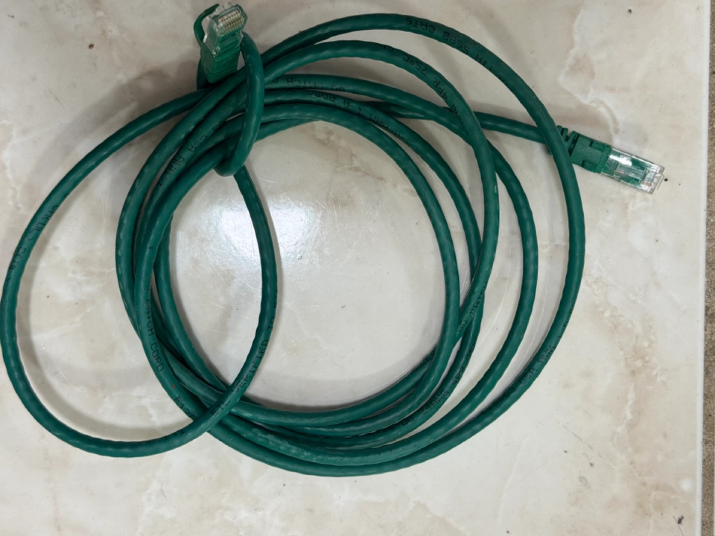 Green Ethernet Cable