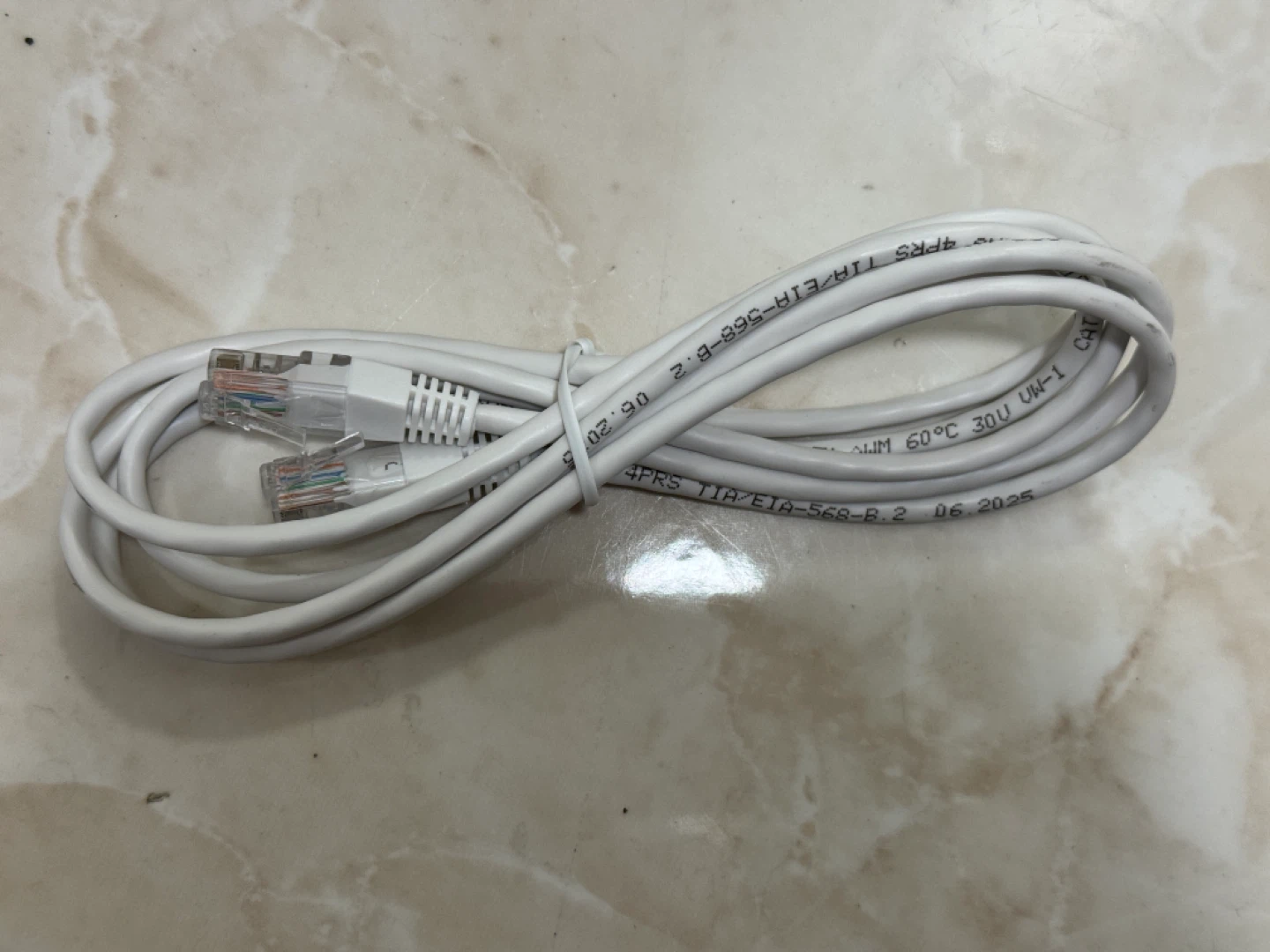 White Ethernet Cable - New - photo 2