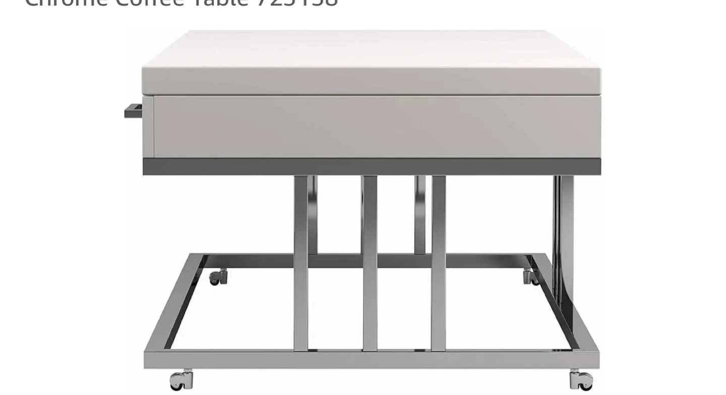 Chrome Coffee Table 725158 image indicator(3)