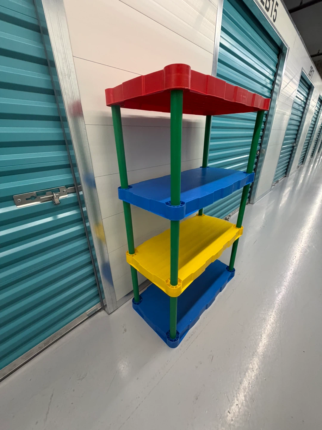 Kids Plastic Shelf - Red, Blue, Yellow, Green - photo 2