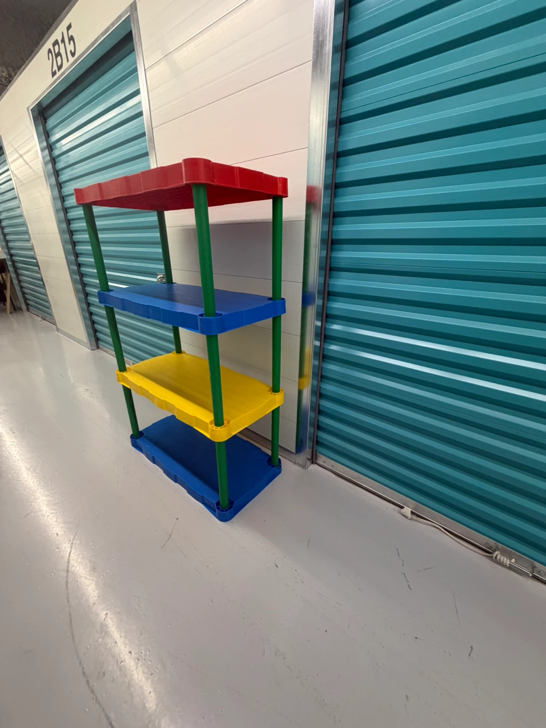 Kids Plastic Shelf - Red, Blue, Yellow, Green - photo 3