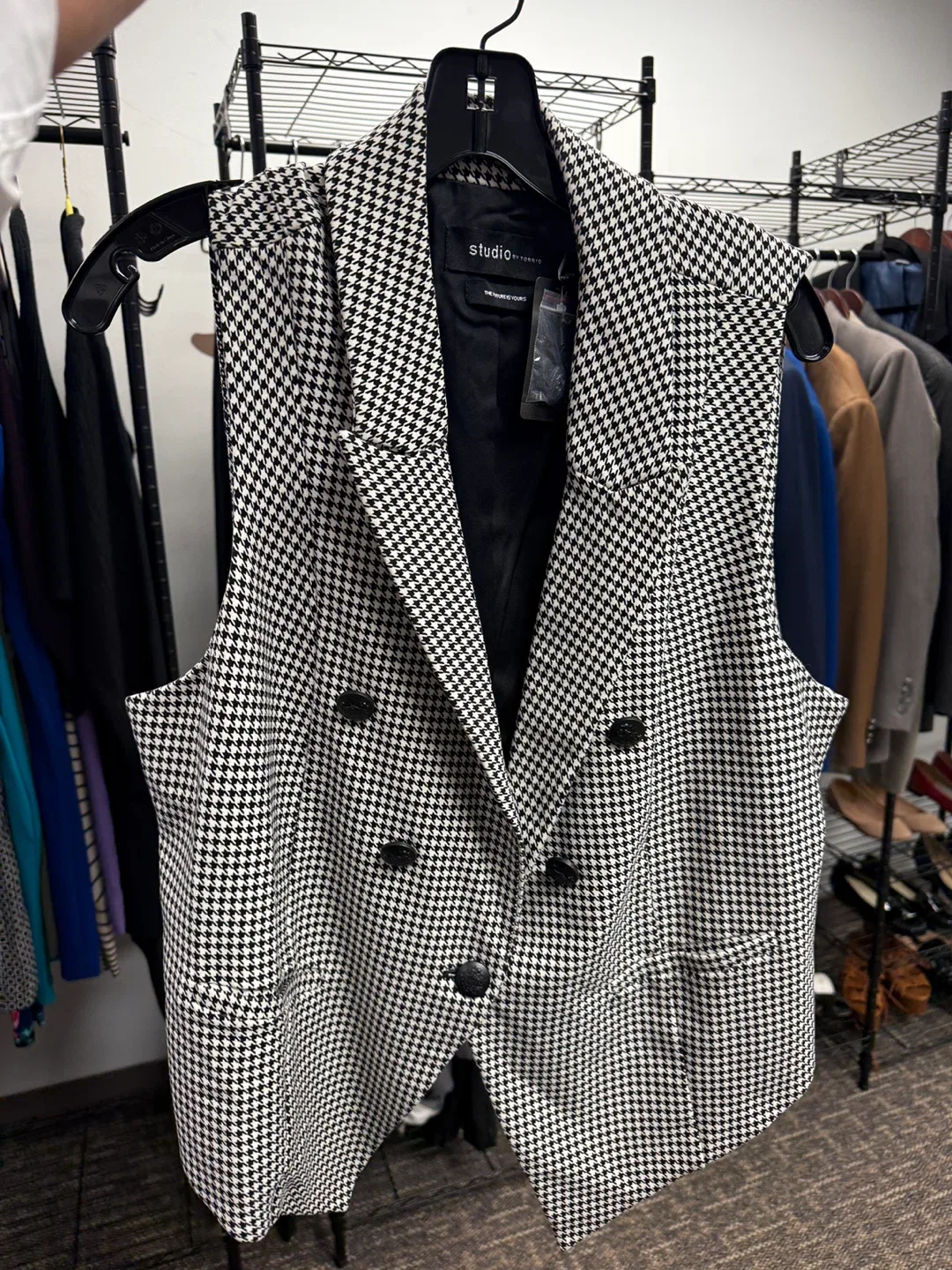 Studio by Torrid Houndstooth Vest thumbnail