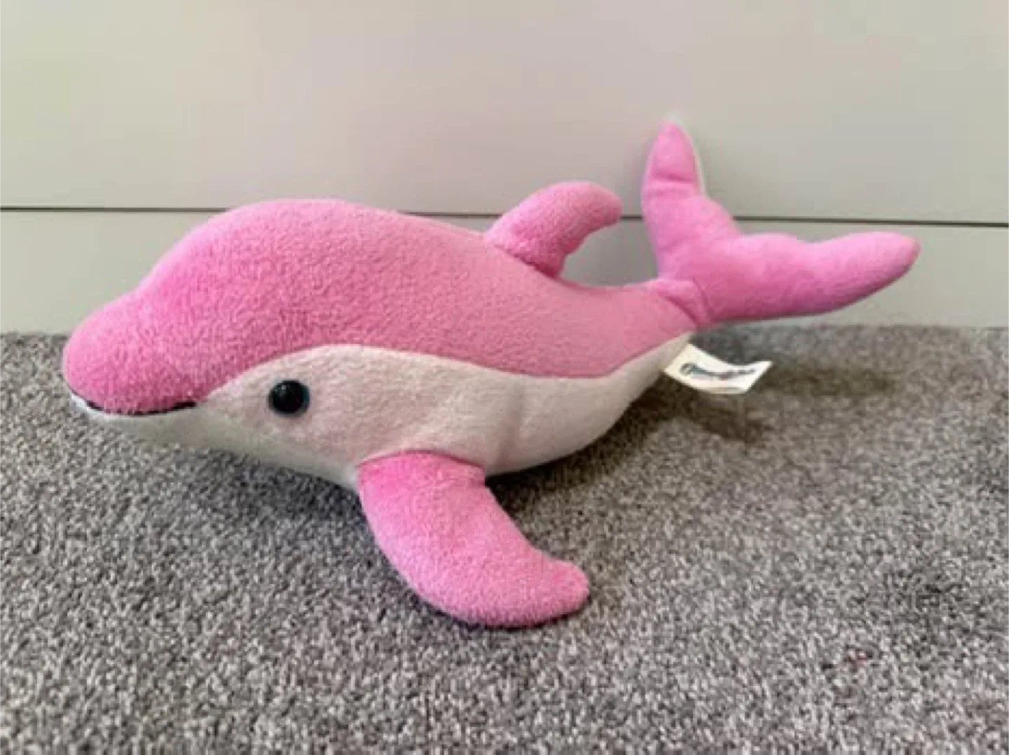 95% New Pink Dolphin Plush Toy thumbnail