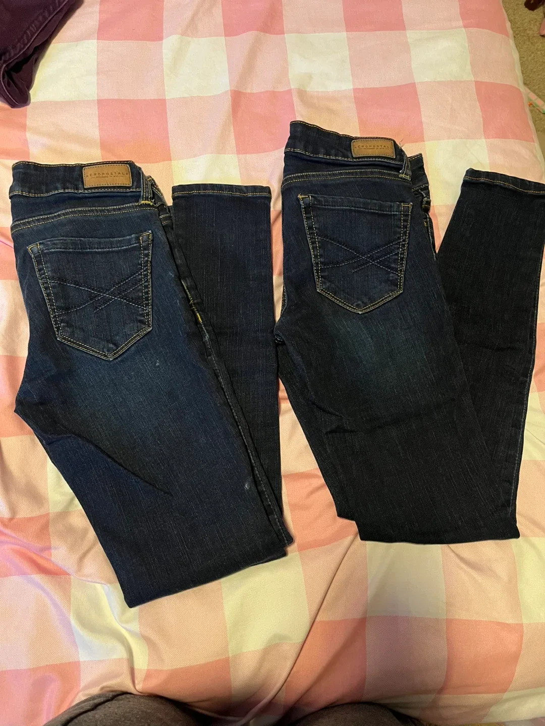 Aeropostale Dark Wash Jeans Size 000 image indicator(2)