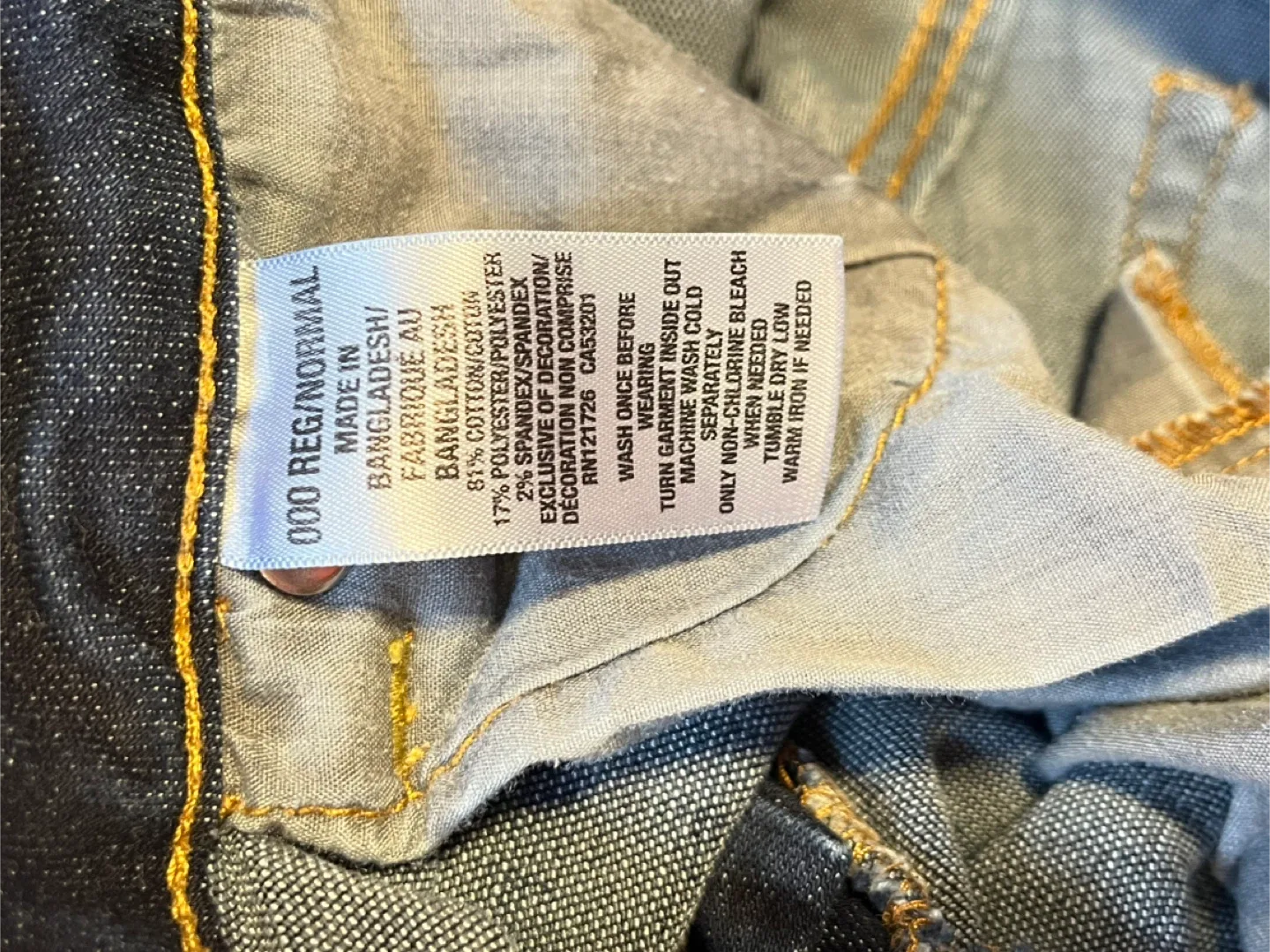 Aeropostale Dark Wash Jeans Size 000 image indicator(5)