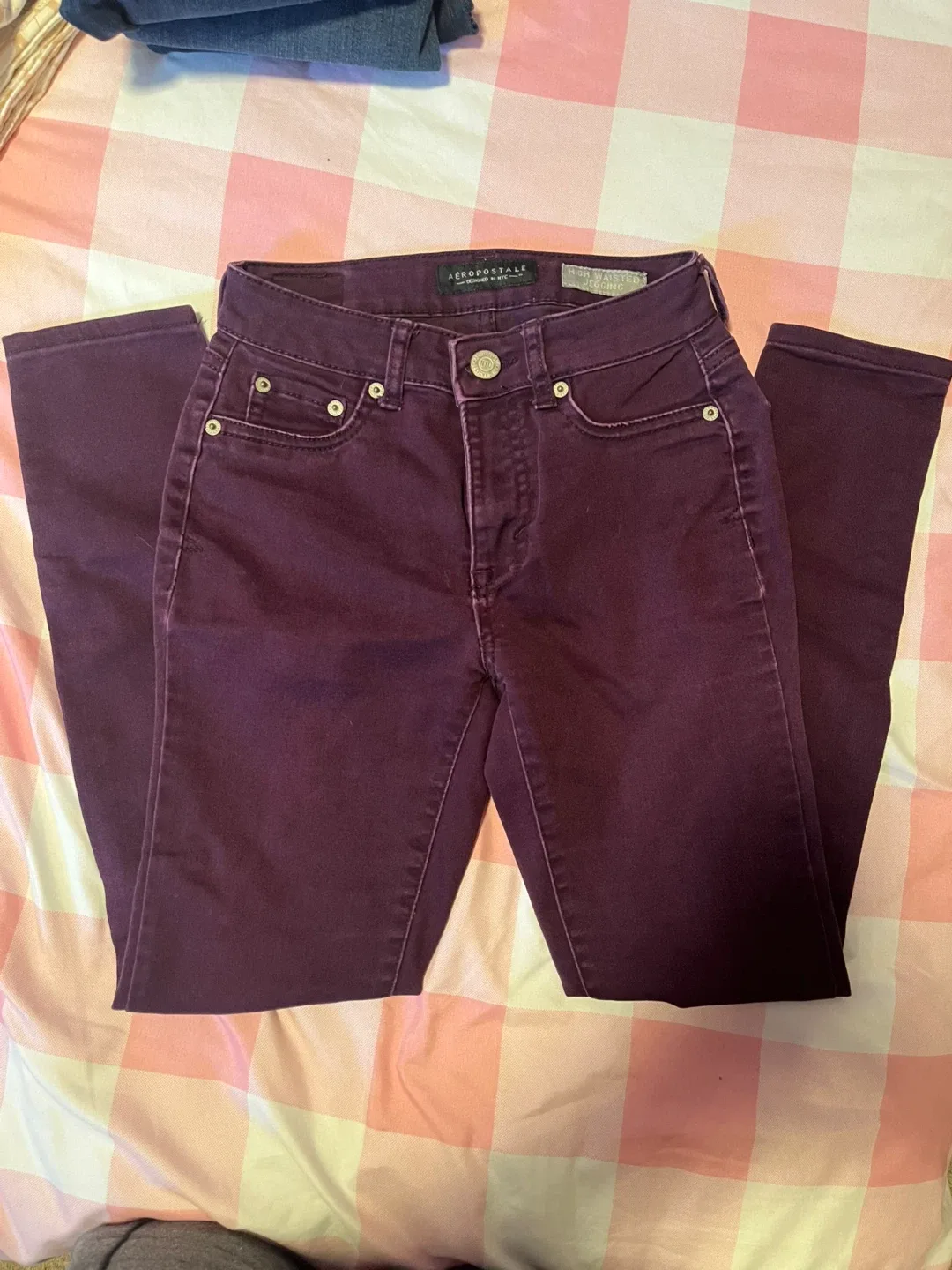 Aeropostale Dark Wash Jeans Size 000 image indicator(10)
