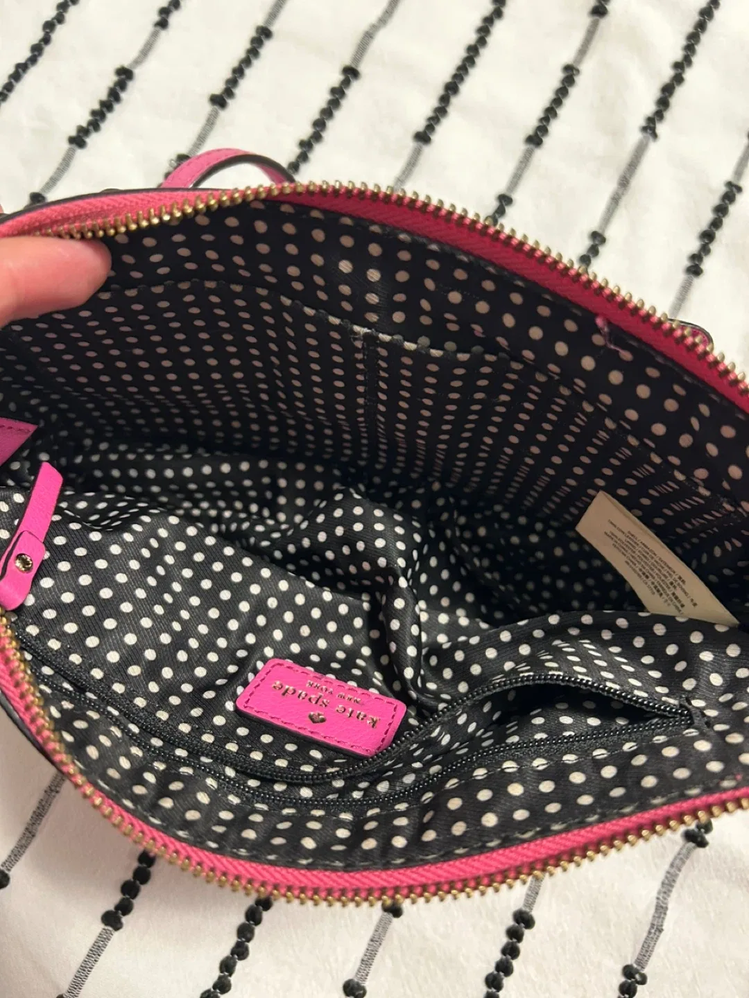 Kate Spade Pink Leather Crossbody Bag image indicator(7)
