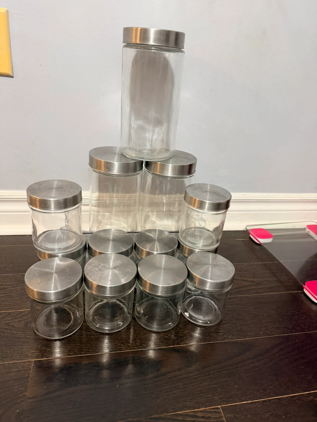 Glass Jars with Metal Lids