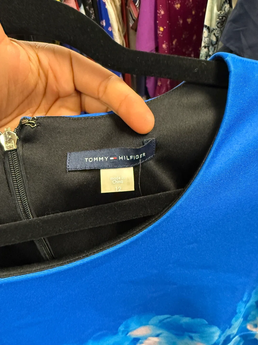 Tommy Hilfiger Blue Floral Dress - Size 12 image indicator(3)