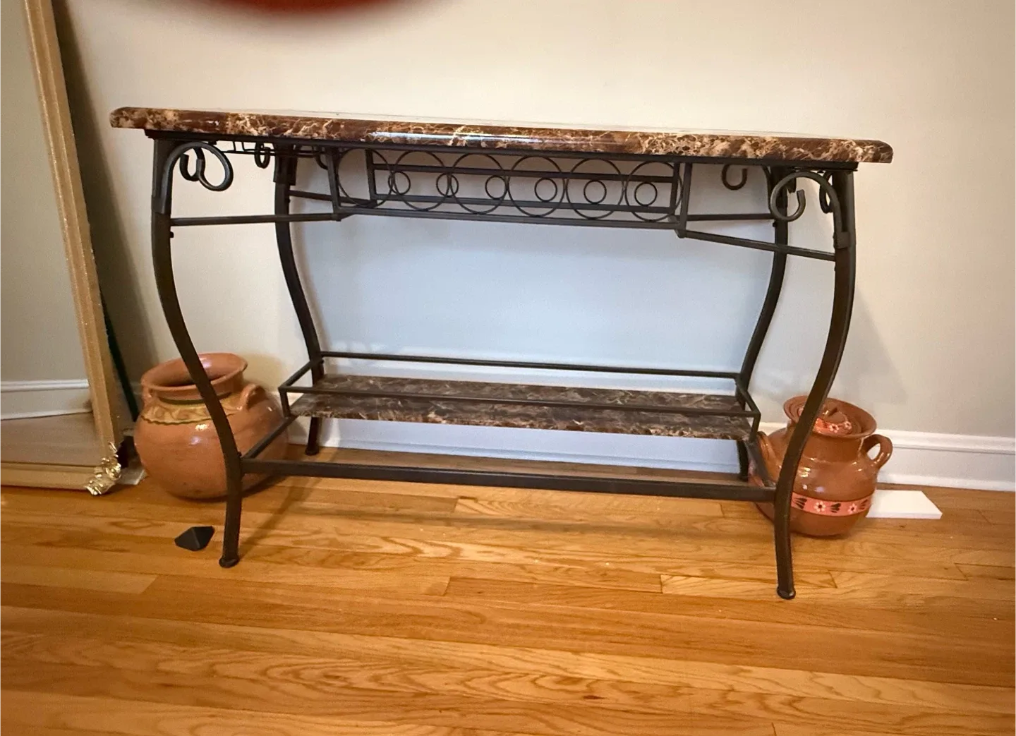 Marble Top Console Table