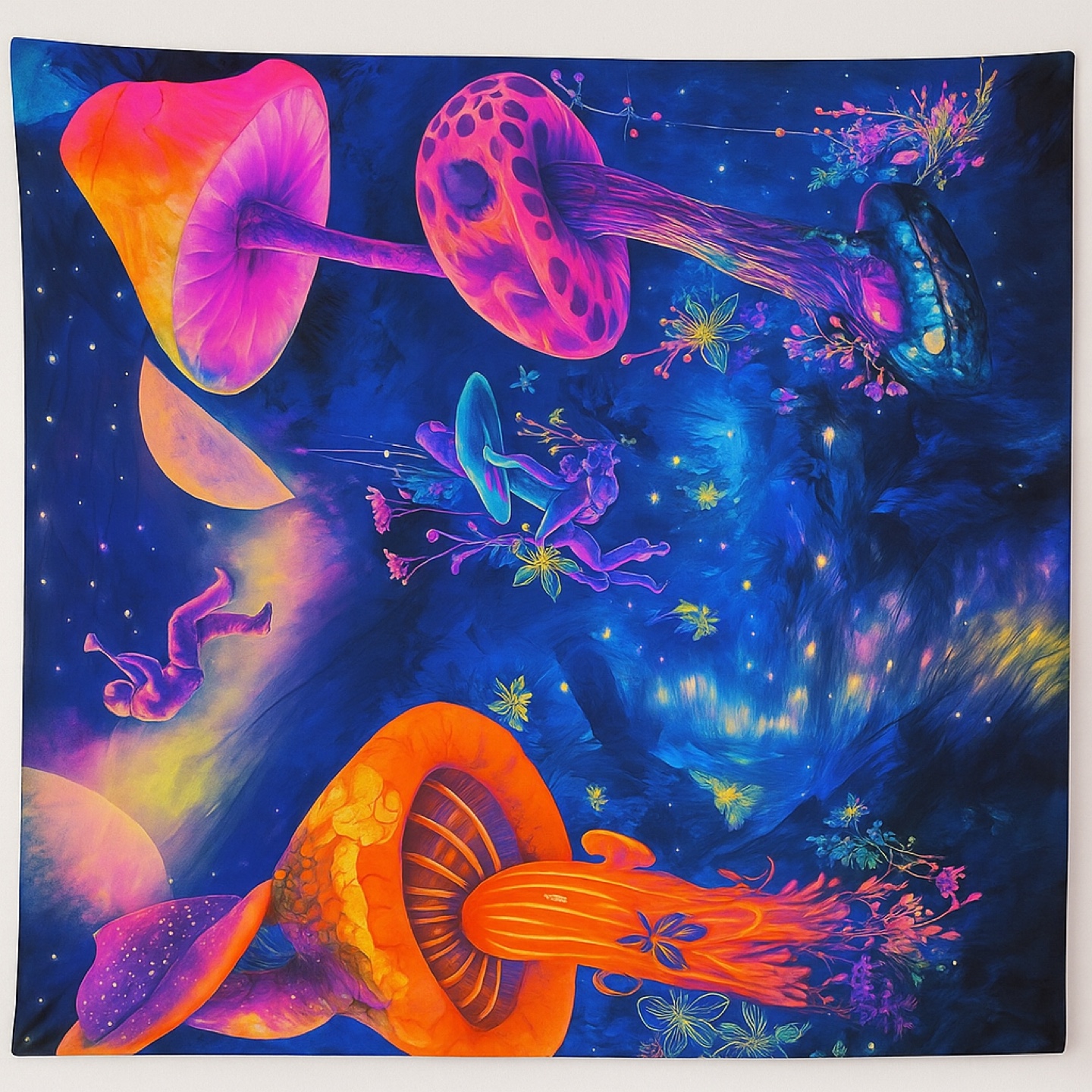 Mushroom Tapestry Wall Hanging - photo 2