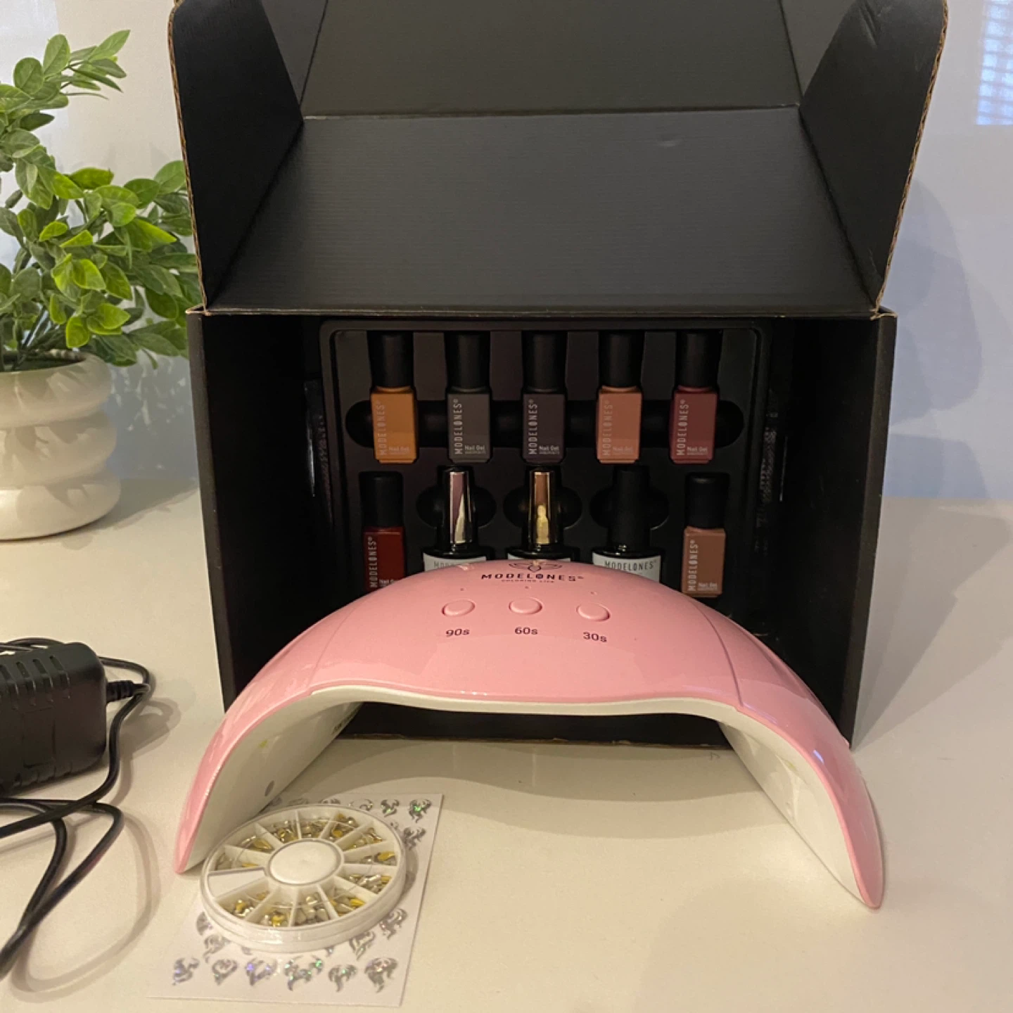 Modelones Nail Gel Polish Kit with Lamp