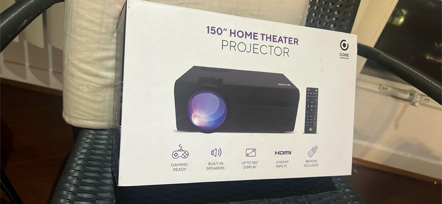 Core Innovations 150" Home Theater Projector CJR600BL