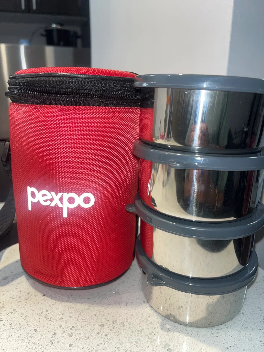 Compact Lunch box with insulated carry on bag thumbnail