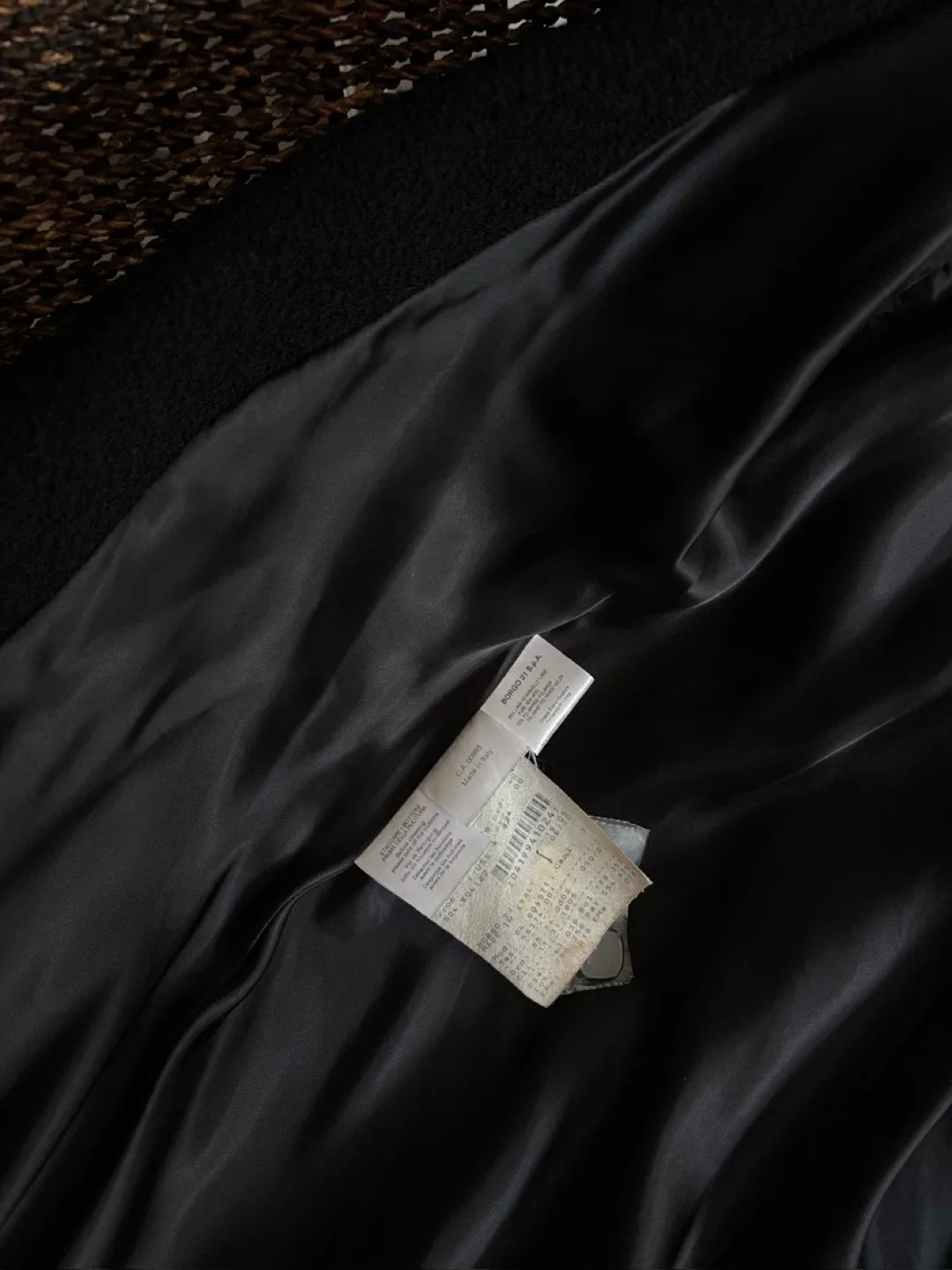 Giorgio Armani Black Wool Blend Coat - Size 40 (Small) image indicator(4)