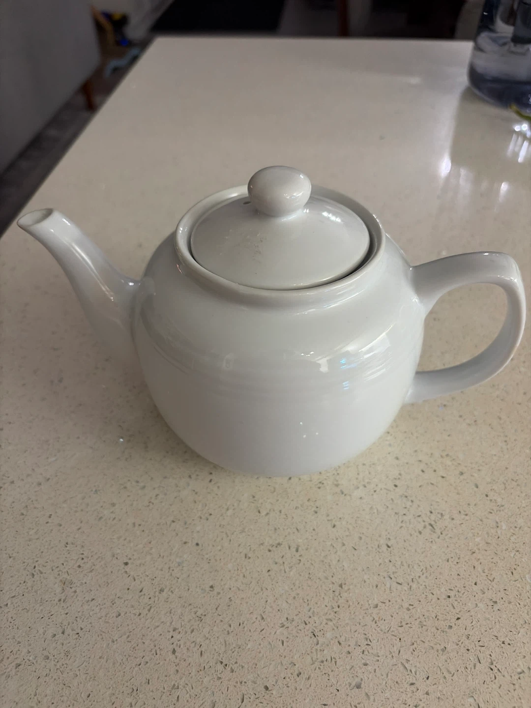 White Ceramic Teapot