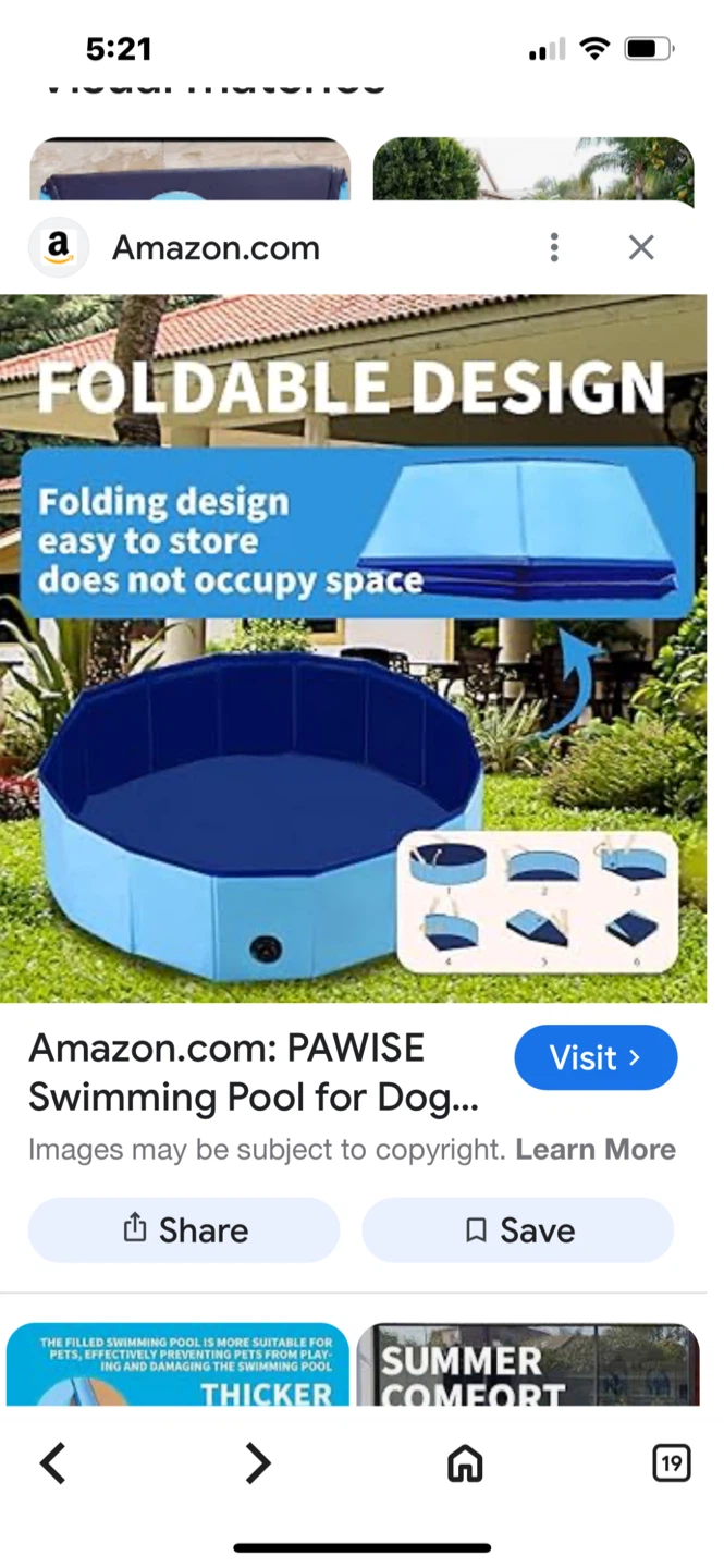 Vistop Foldable Bath Pool for Pet Dog or Kids