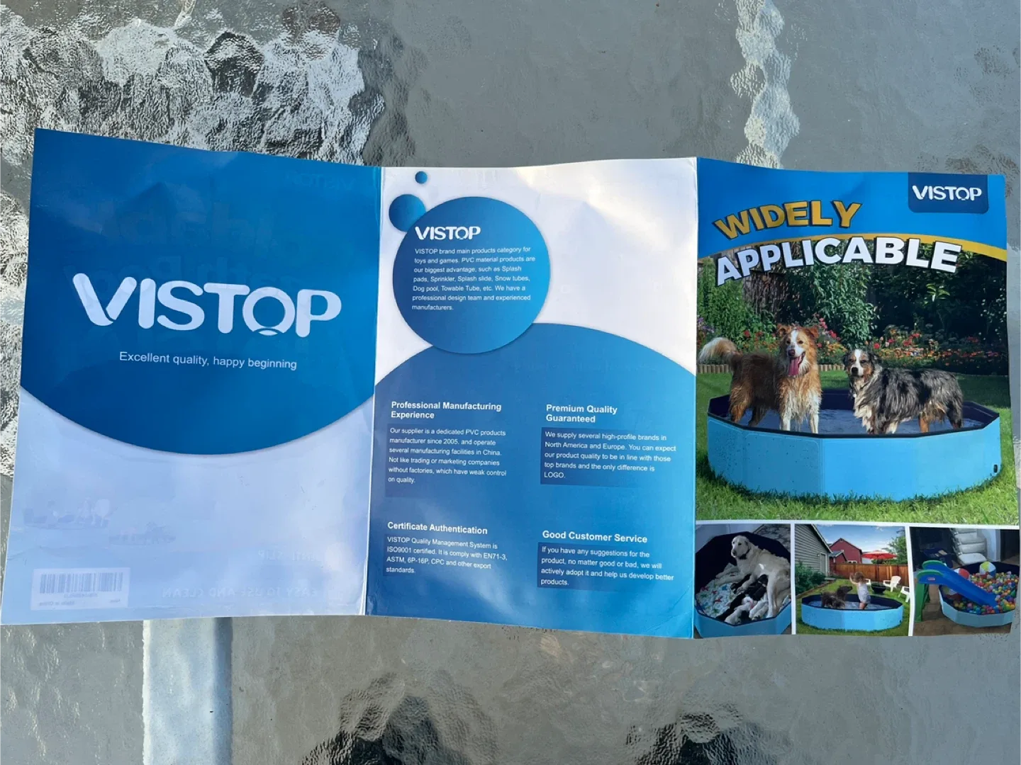 Vistop Foldable Bath Pool for Pet Dog or Kids image indicator(5)