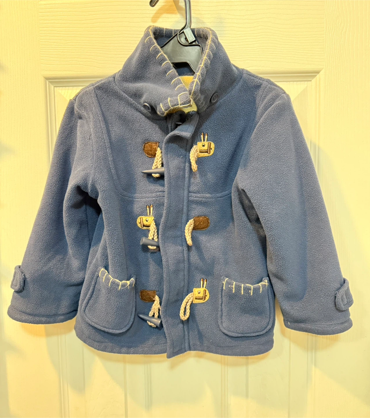 Blue Fleece Toggle Coat 18months
