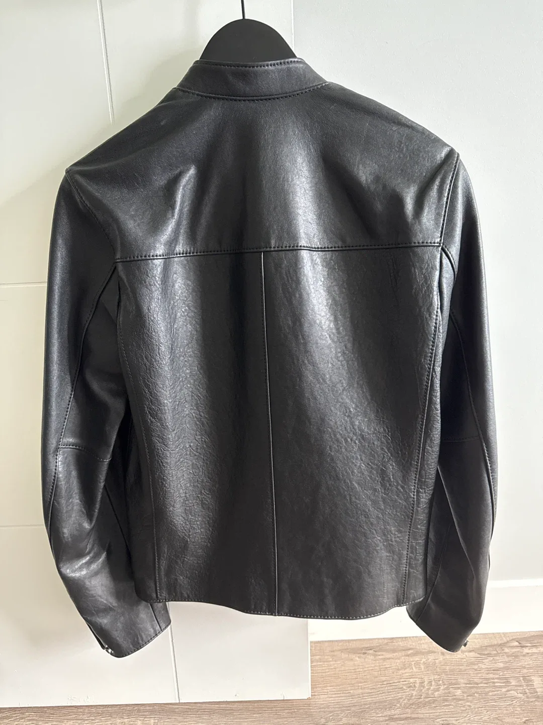 Coach Leather Racer Jacket, Black, XS image indicator(2)